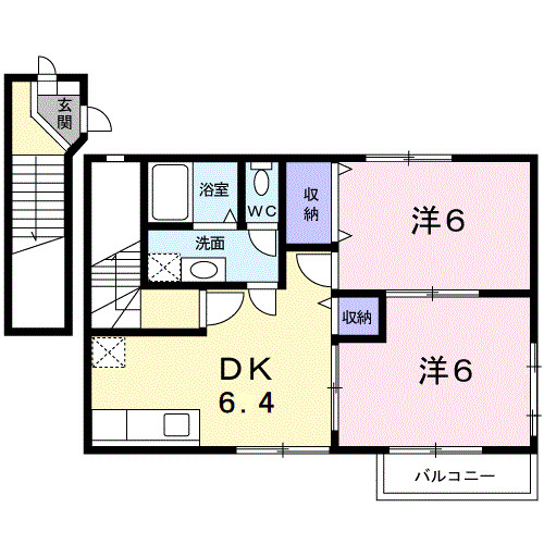 アメニティ高藤Ｃ棟の間取り