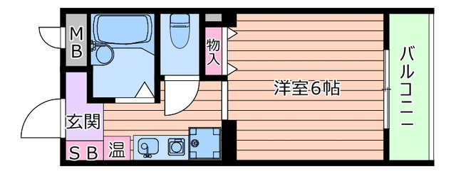 豊中市上新田のマンションの間取り