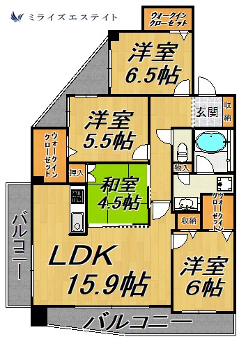 ベレーサ鶴舞公園の間取り