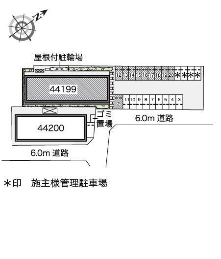 【我孫子市布佐のアパートの駐車場】