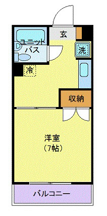 神奈川県厚木市旭町２（マンション）の賃貸物件の間取り