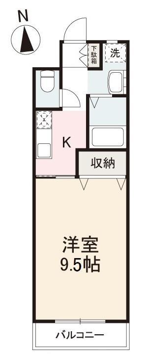 高松市松縄町のマンションの間取り