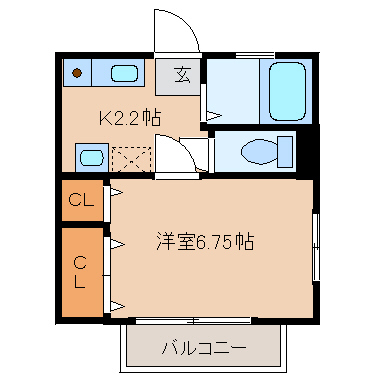 コーポサニーハイムの間取り