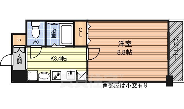 パルティール覚王山の間取り