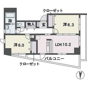 【ヴィルコート城南の間取り】