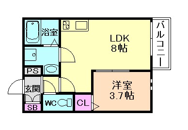 REGIES姫島Iの間取り