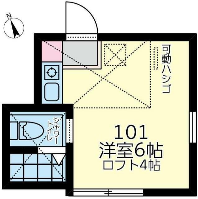 ユナイト岸谷バンビーナの間取り