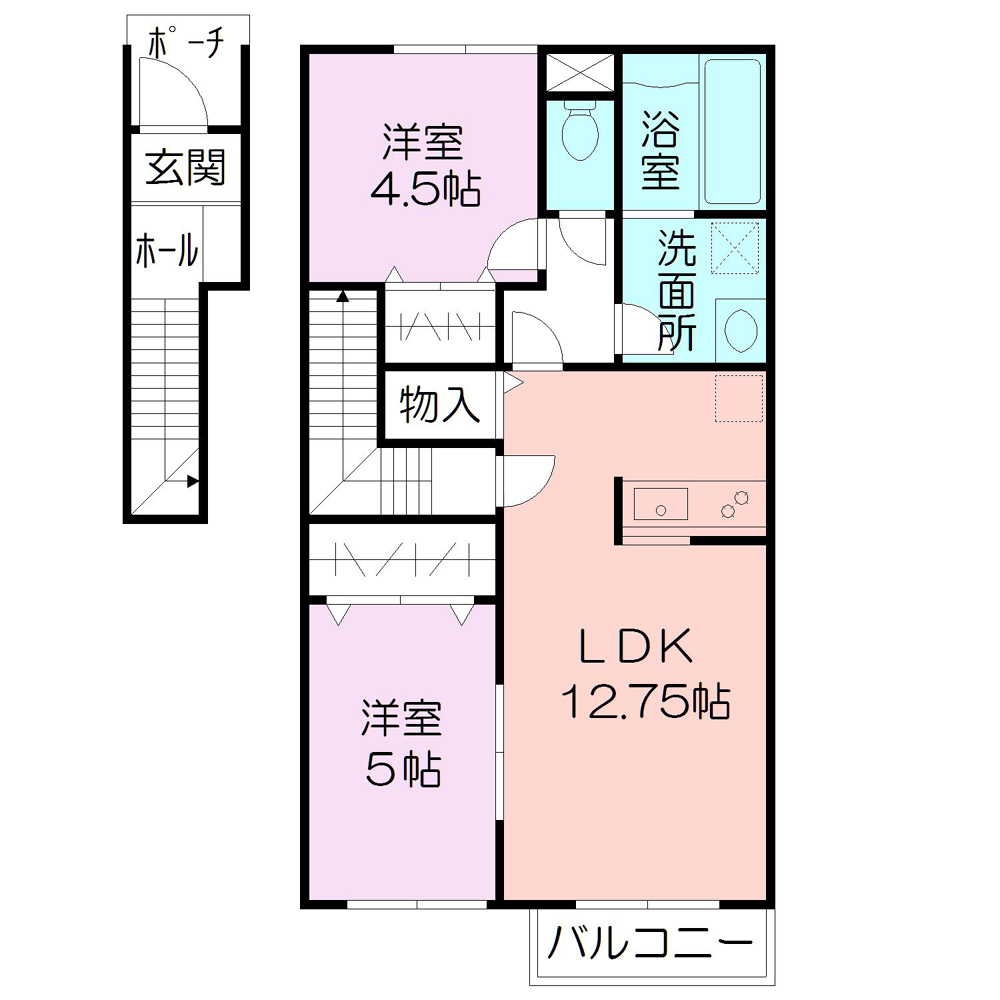 PRENDRE TWO（プランドールツー）の間取り