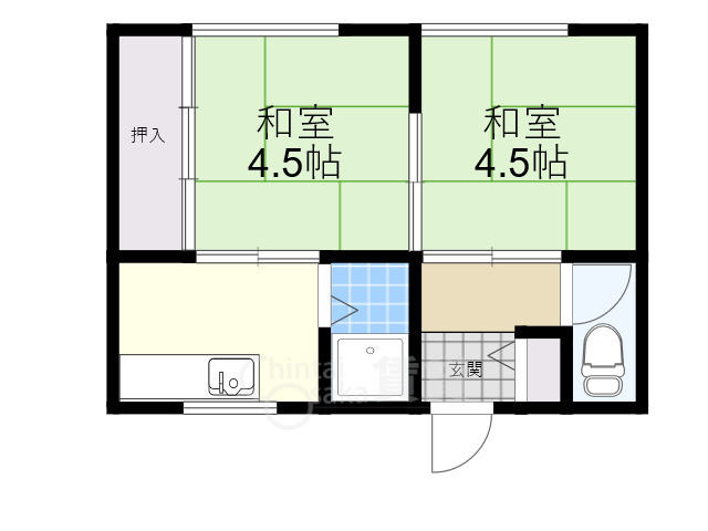 池田市豊島南のアパートの間取り