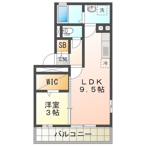 ｈｅｒｉｔａｇｅ　ａ．ｉ　１の間取り