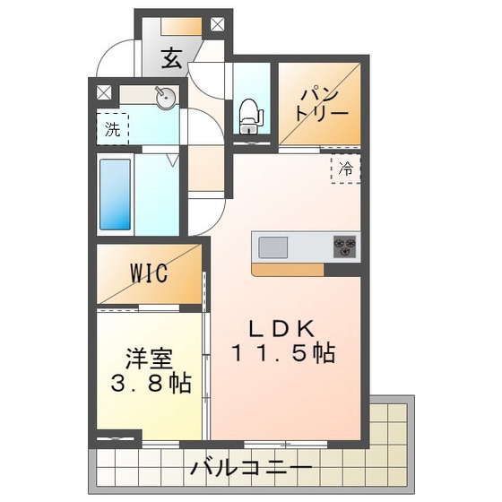 ディーシャンブル　南丸之内Ｃの間取り