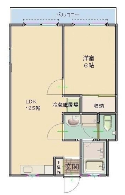 【土屋ハイツの間取り】