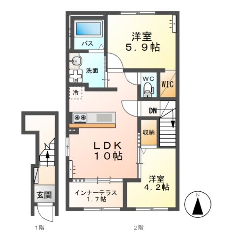 仮）シェルルスターテラス平柳町の間取り