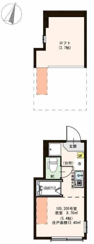 ティアラ新川崎の間取り