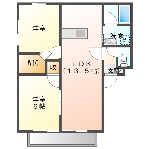 ハイム本田の間取り