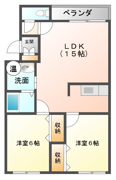 Ｍハイツ鷲別１３の間取り