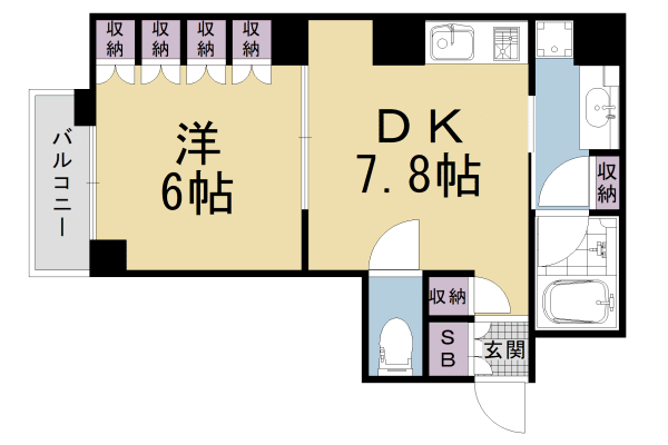 イーグルコート烏丸御池ルミエの間取り