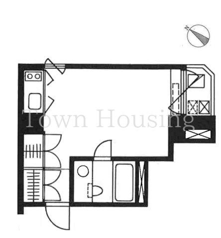 【港区元赤坂のマンションの間取り】