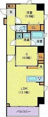 千代田区隼町のマンションの間取り