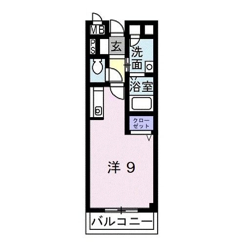 橋本市御幸辻のアパートの間取り