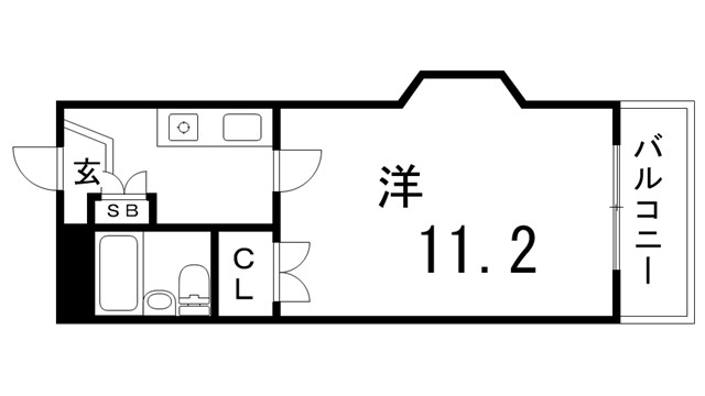 フローラ鈴蘭台北町の間取り