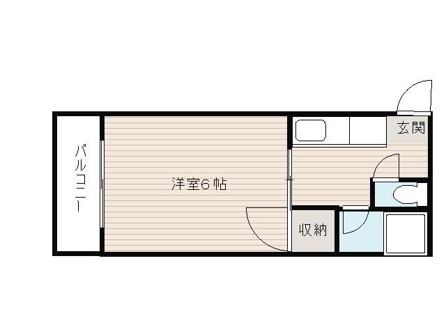 ハイツ御陵の間取り