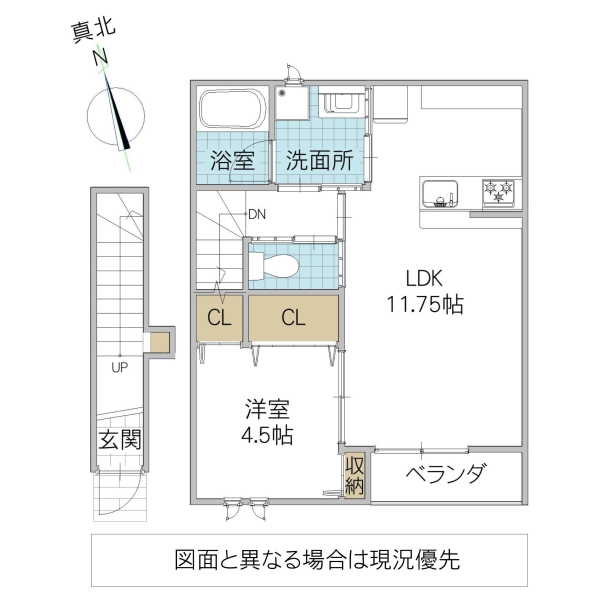 レーガベーネ長堀 II Cの間取り