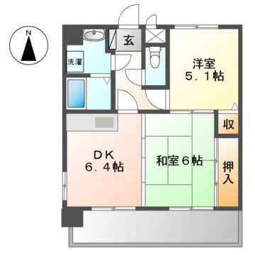 サンデンハイツ金山の間取り