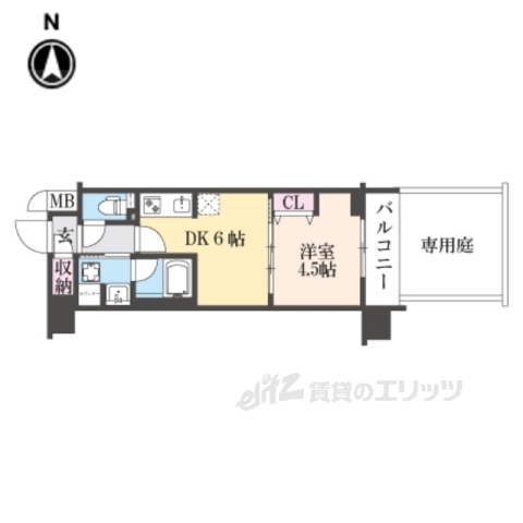 ベラジオ雅び東寺ＷＥＳＴの間取り