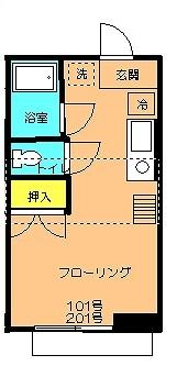 ハイツカルミアの間取り