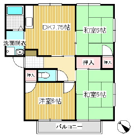 塩沢アパートの間取り