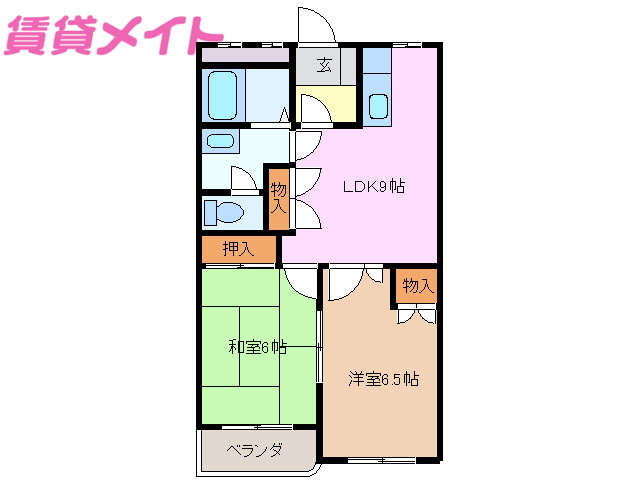 セントラルアイランドA棟の間取り