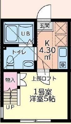 【相模原市南区北里のアパートの間取り】