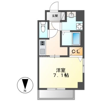 プランドール名駅の間取り