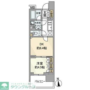 名古屋市西区名駅のマンションの間取り