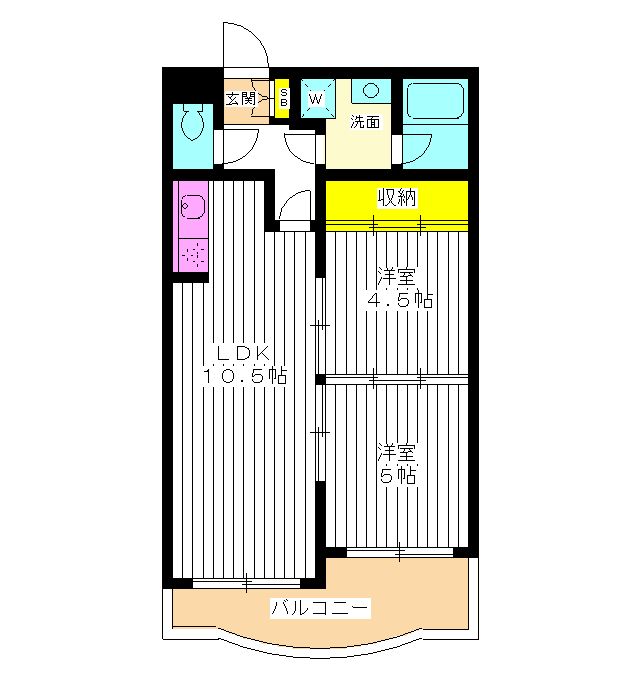 練馬区桜台のマンションの間取り