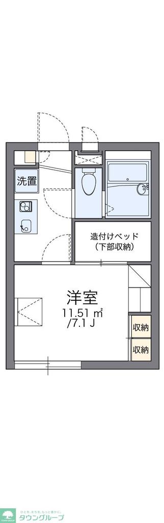 市川市柏井町のアパートの間取り