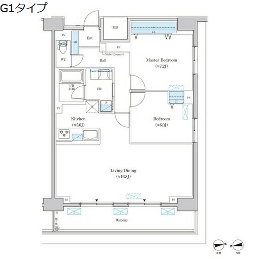 【名古屋市中村区日吉町のマンションの間取り】