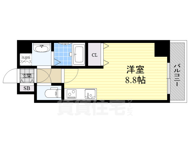 名古屋市中区大須のマンションの間取り