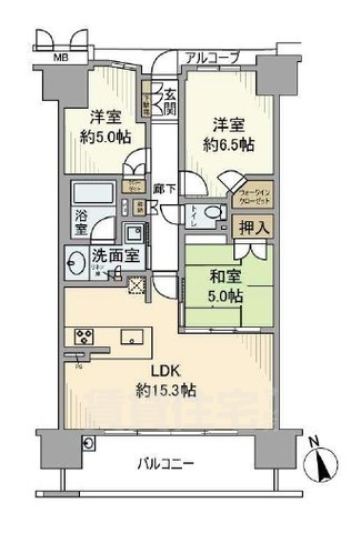 ファインシティ千里津雲台の間取り