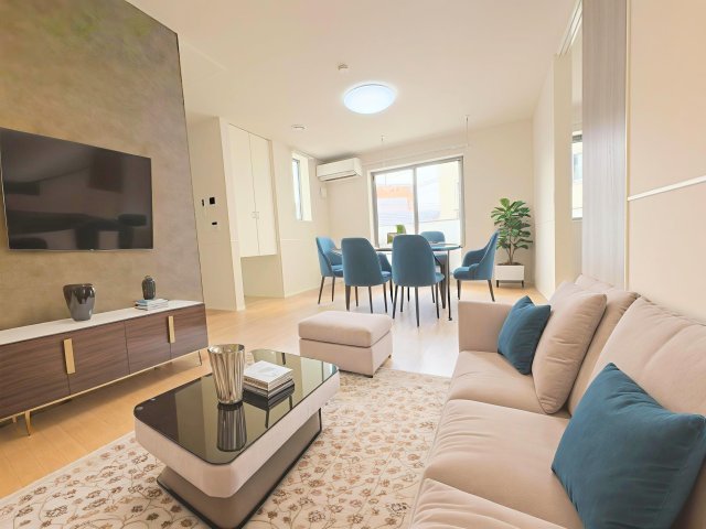 居室・リビング　CG家具の為、実際は家具は付きません