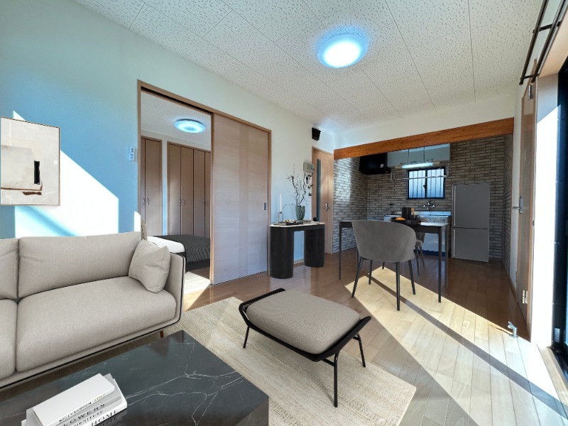 居室・リビング　ＣＧ写真になります。物件に付帯するものではありません。