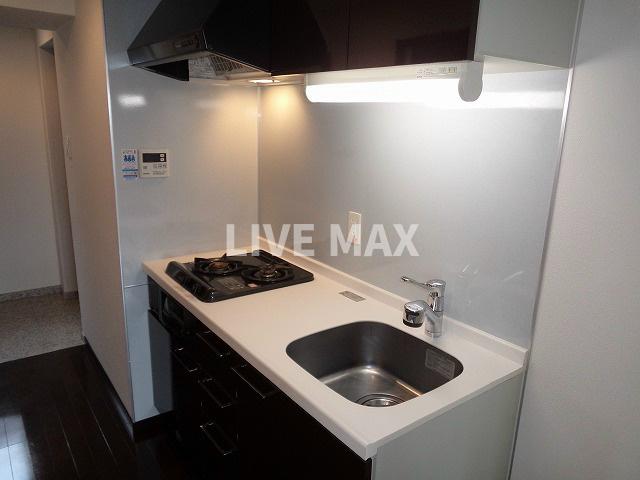 キッチン　2口ガスコンロ付き♪