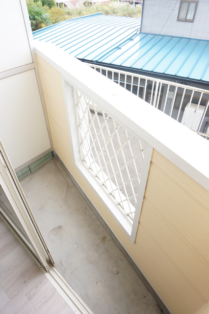 バルコニー　南向きのバルコニーです