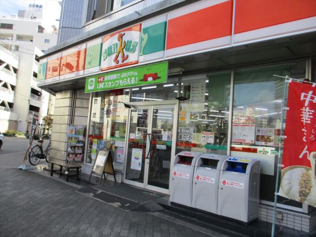 コンビニ　サンクス 西長堀店（コンビニ）まで450m