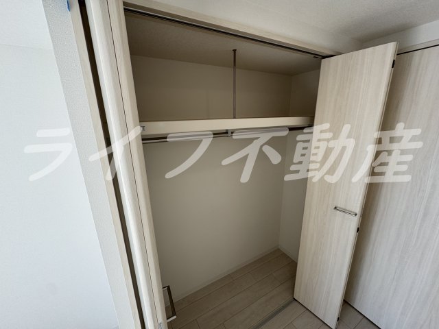 収納　たっぷりとした収納スペースです