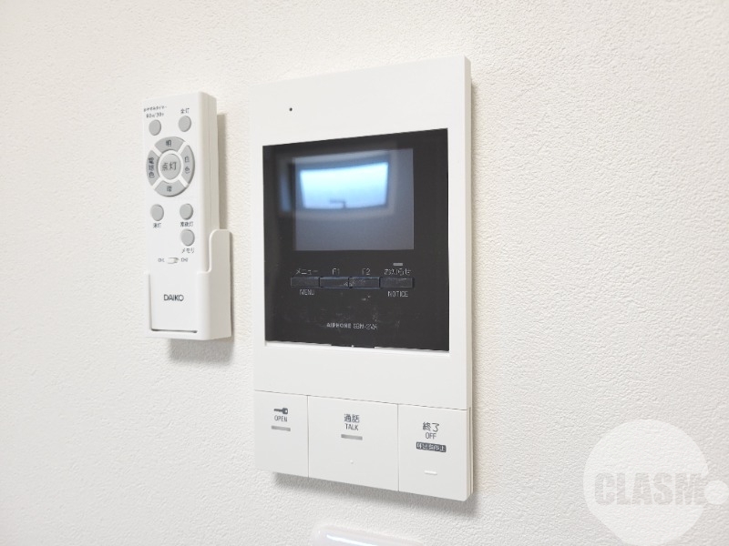 セキュリティ　来訪者が確認できるモニターホン♪