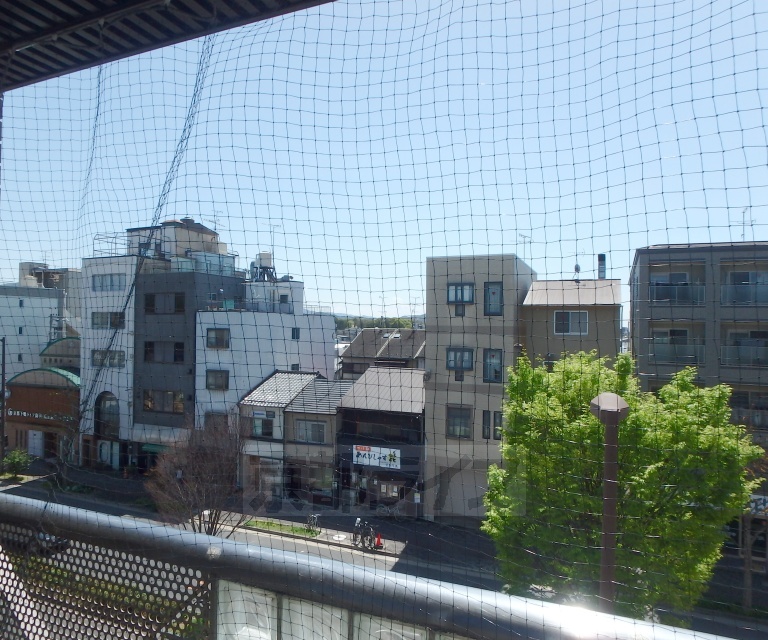 眺望　洋室側のバルコニからの風景です。