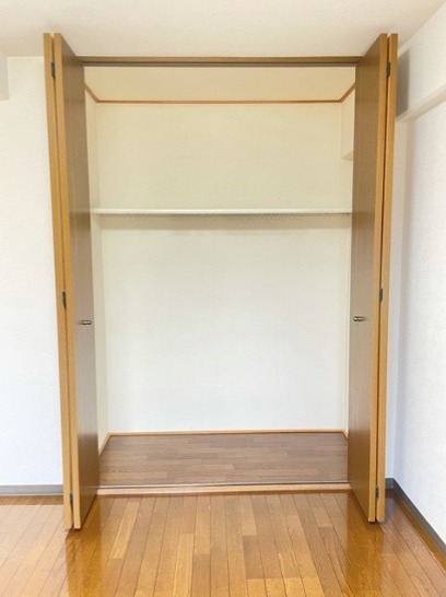 収納　便利なクローゼットタイプ。