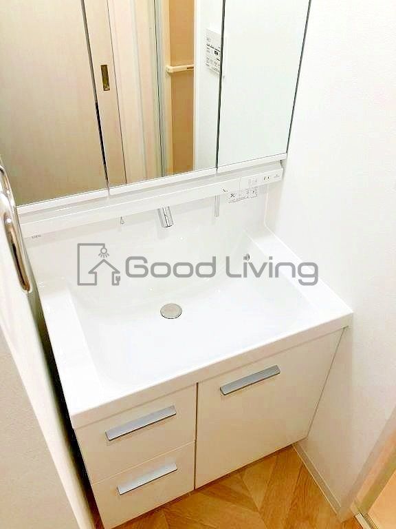 洗面設備　身だしなみもバッチリ